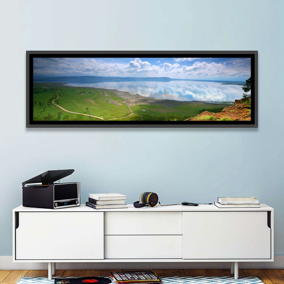 Lake Nakuru Cliffside Reflection Wall Art