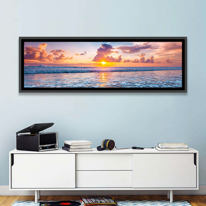 Sunburst Ocean Wave Wall Art