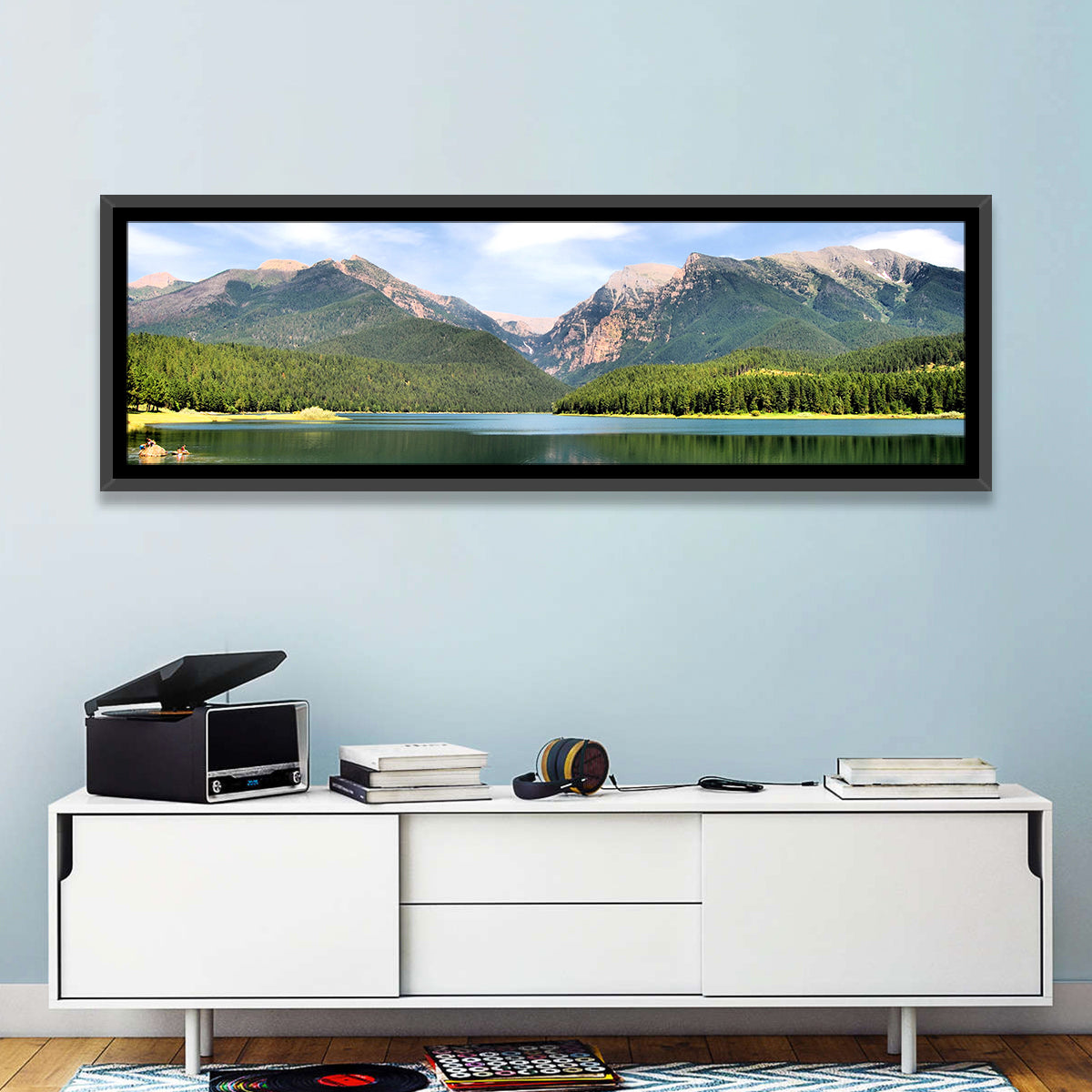 Mission Mountain Lake Reflection Wall Art
