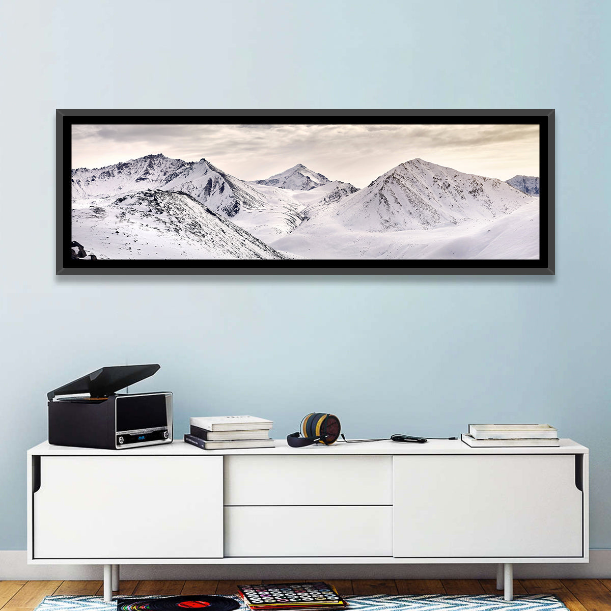 Zaili Alatay Snow Peaks Wall Art