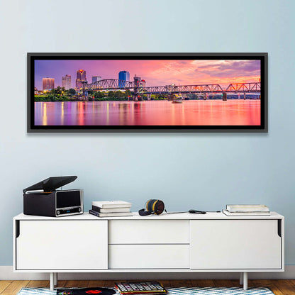 Little Rock Sunset Skyline Wall Art