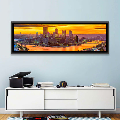 Pittsburgh Skyline at the Point Wall Art