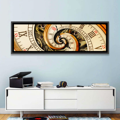 Steampunk Spiral Clock Wall Art