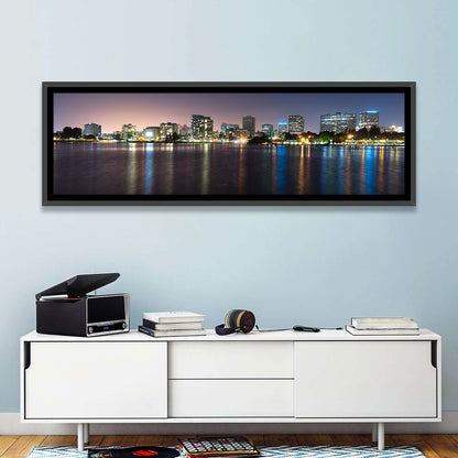 Oakland Skyline Over Lake Merritt Wall Art