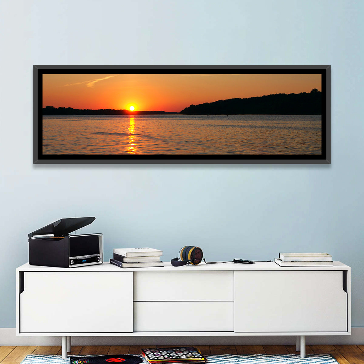 Mississippi River Sunset Wall Art