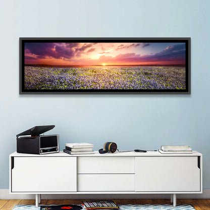 Texas Bluebonnet Sunset Wall Art