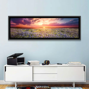 Bluebonnet Sunset Texas Wall Art