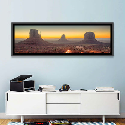 Monument Valley Golden Horizon Wall Art