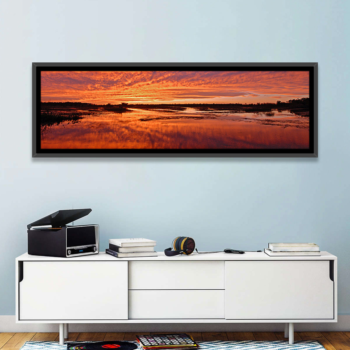 Louisiana Wetland Sunset Wall Art