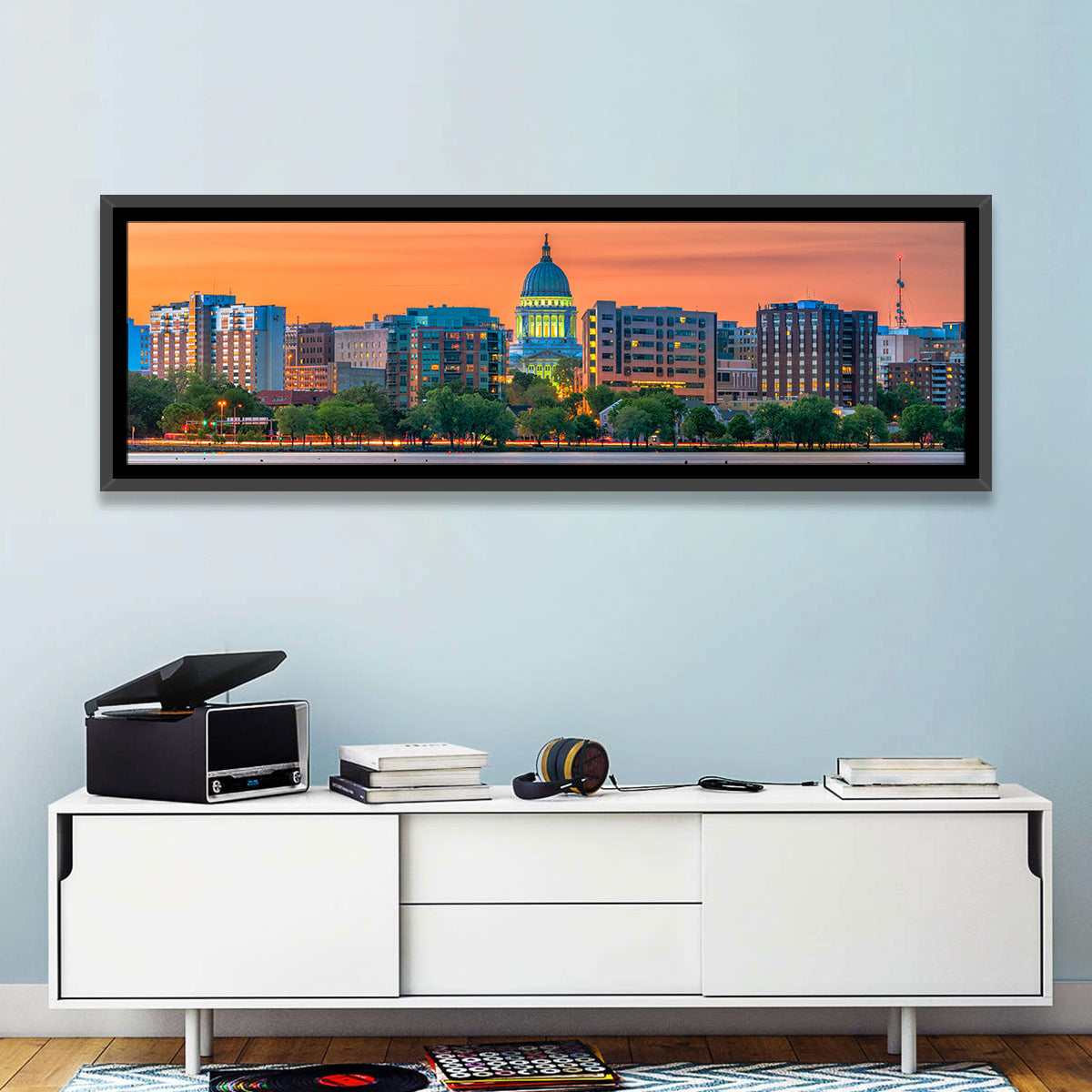 Madison State Capitol Skyline Wall Art