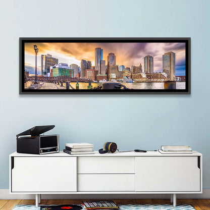 Boston Harbor at Dusk Wall Art