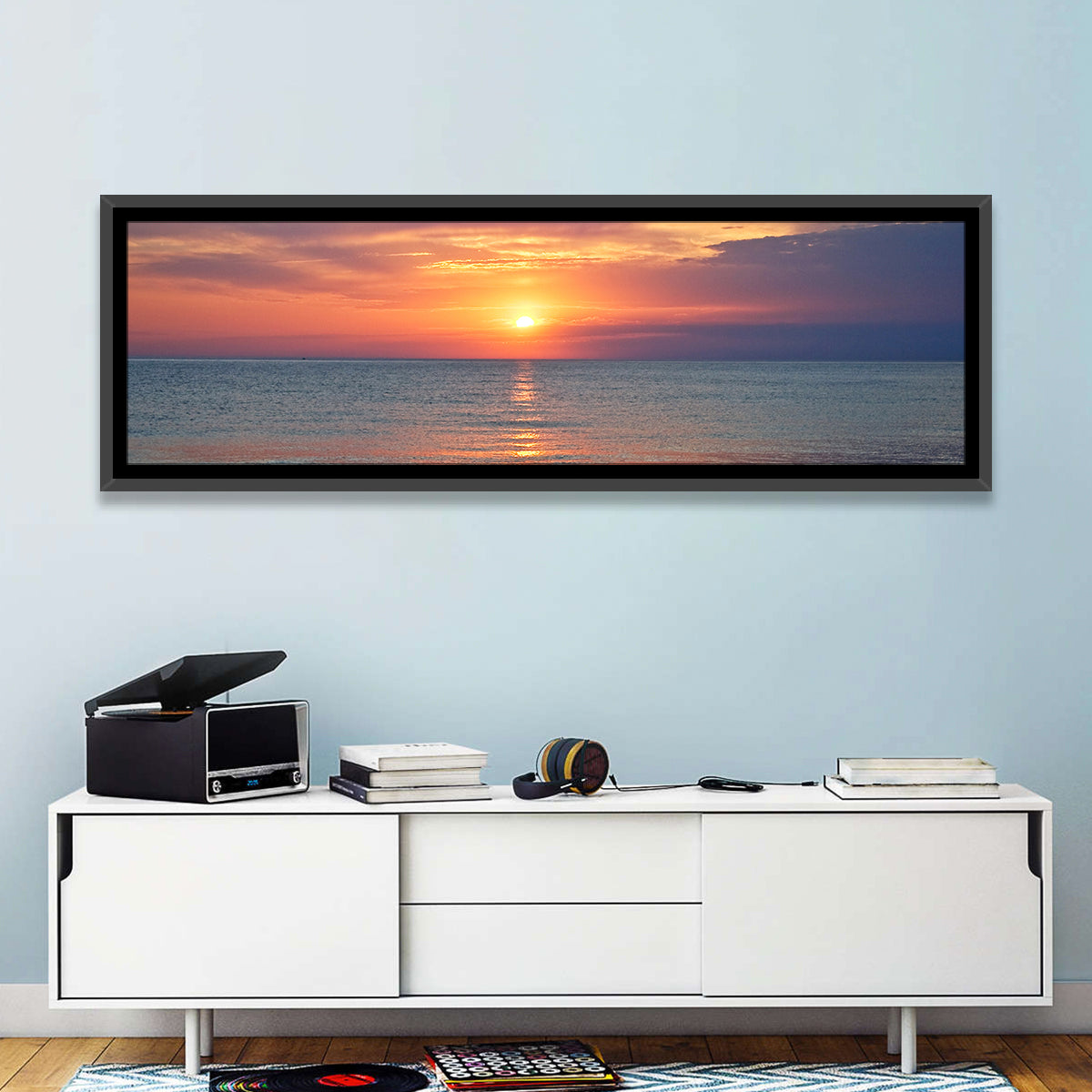 Lake Michigan Sunset Reflection Wall Art