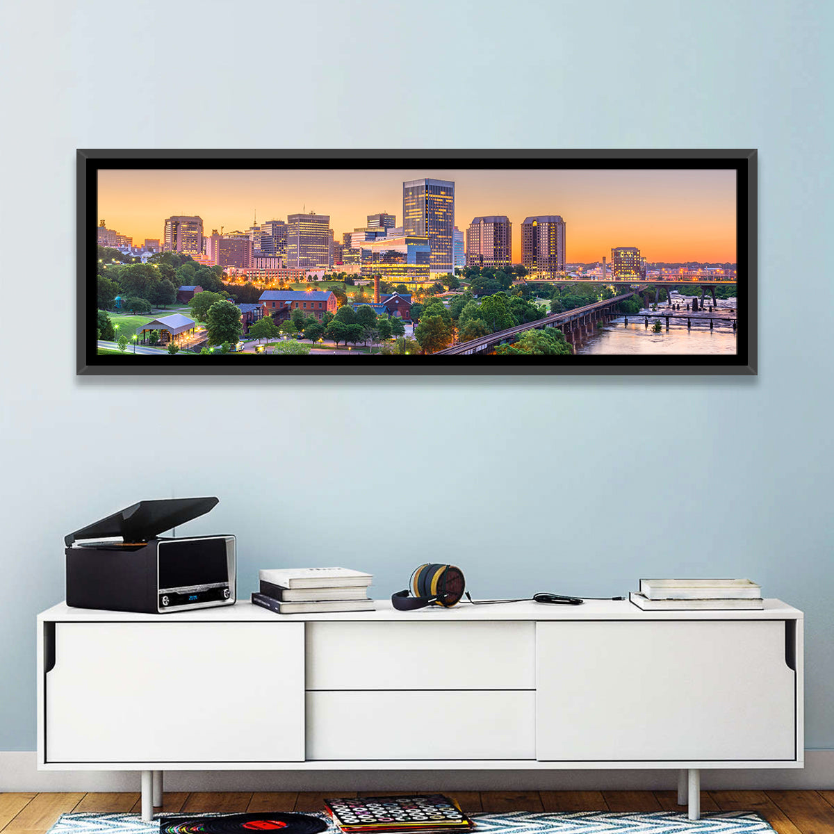 Richmond Skyline at Golden Hour Wall Art
