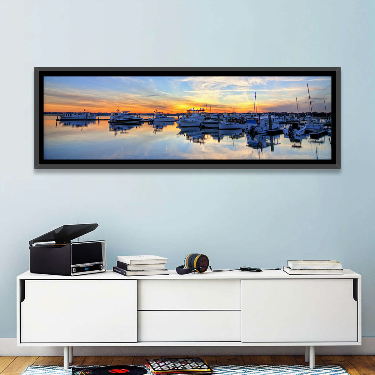 Marina at Golden Hour Wall Art