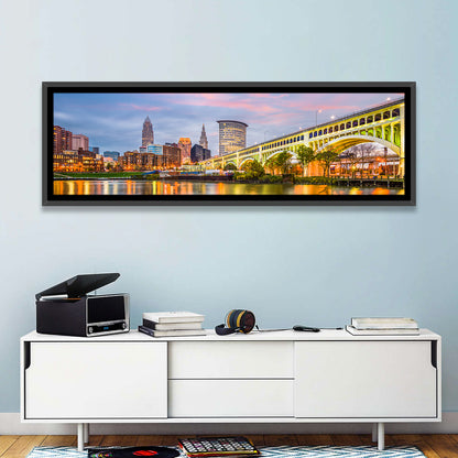 Cleveland Skyline at Dusk Wall Art