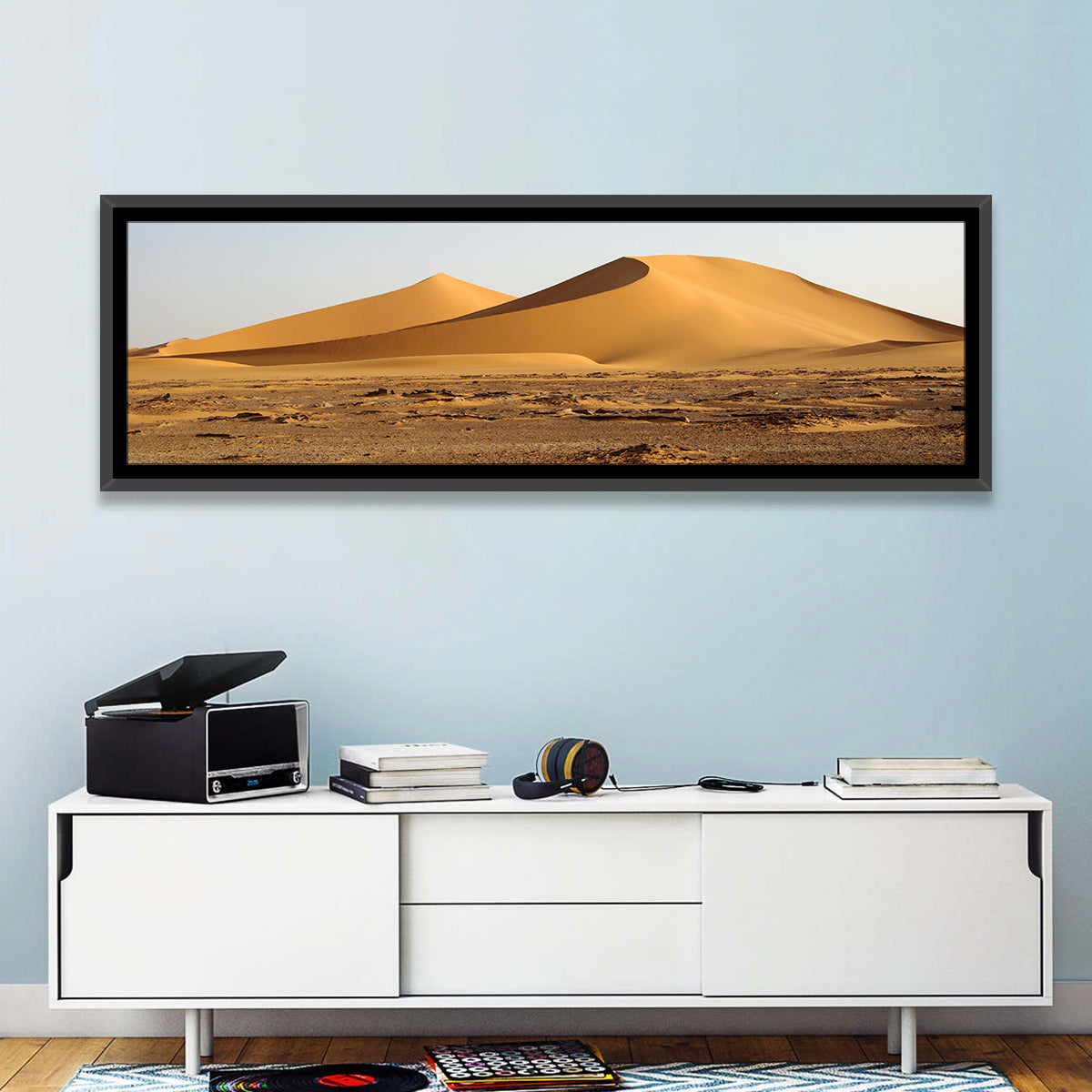 Golden Hour Desert Dunes Wall Art
