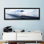 Futuristic Monorail Perspective Wall Art