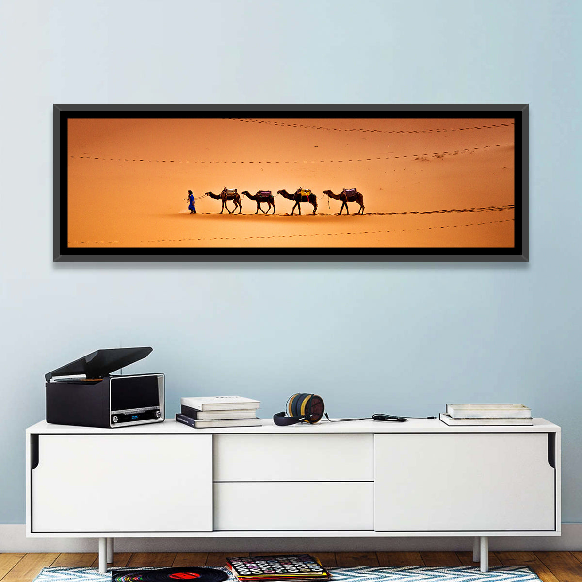 Camels In Sahara Desert Wall Art