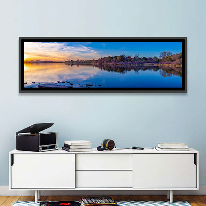 Lake Zorinsky Sunset Reflection Wall Art