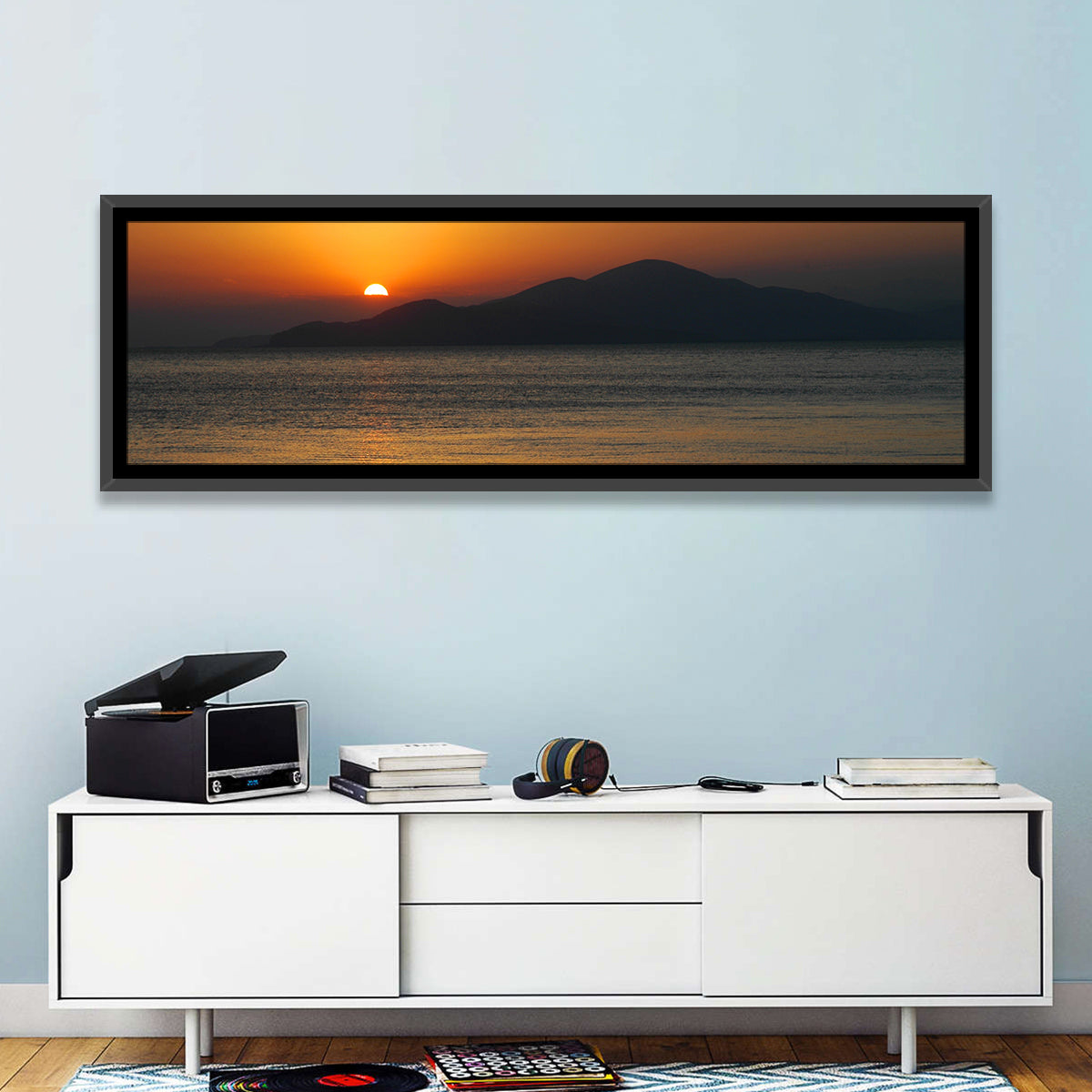 Lake Sevan Sunset Reflection Wall Art