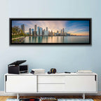 Chicago Skyline at Golden Hour Wall Art