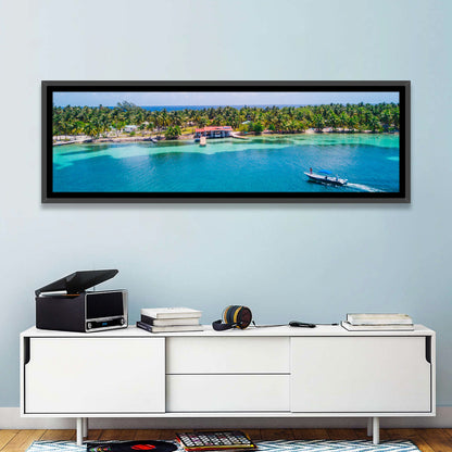 Belize Reef Island Pier Wall Art