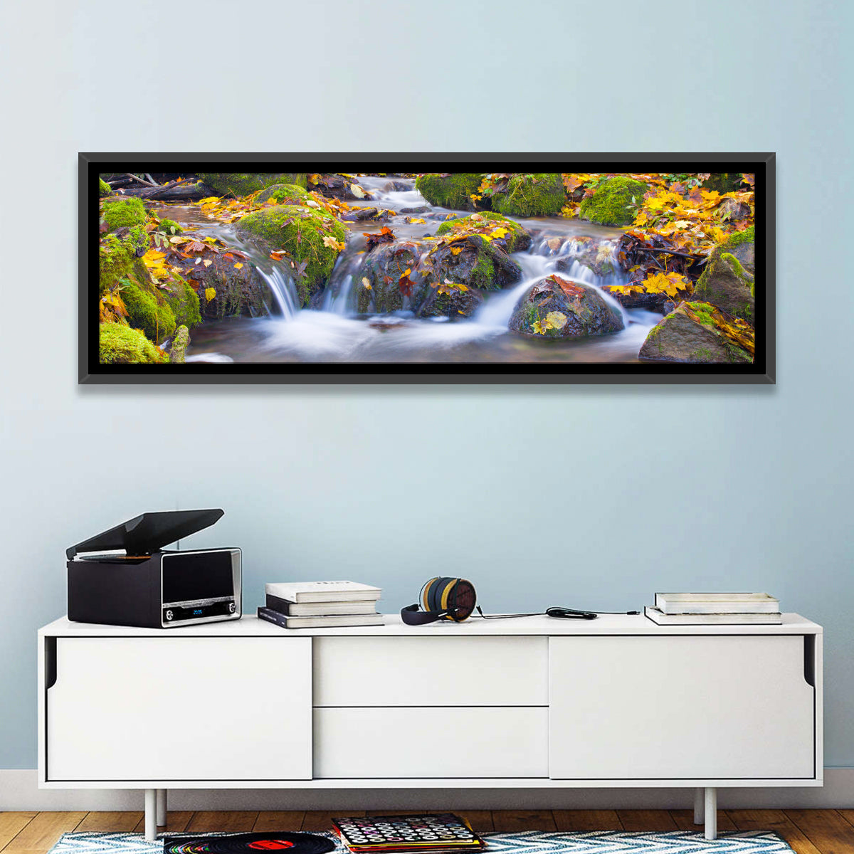 Mossy Autumn Stream Wall Art