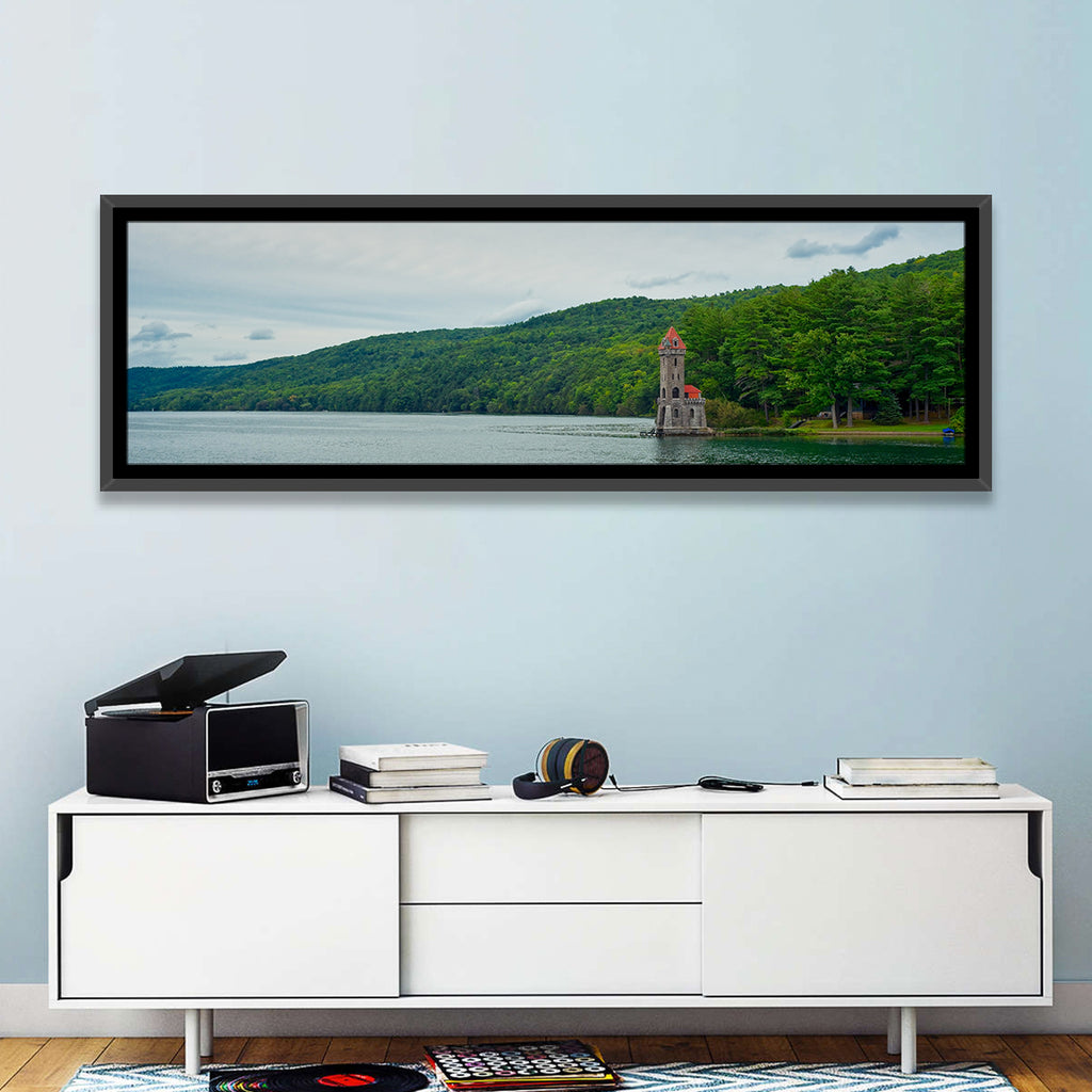 Otsego Lake View with Stone Tower Wall Art