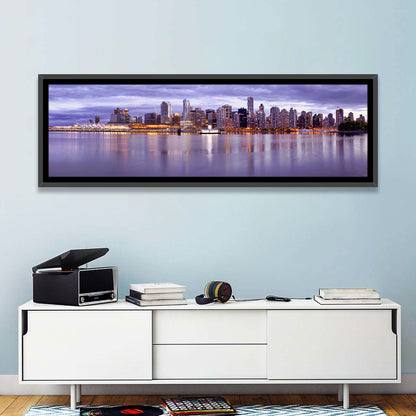 Vancouver Skyline at Twilight Wall Art
