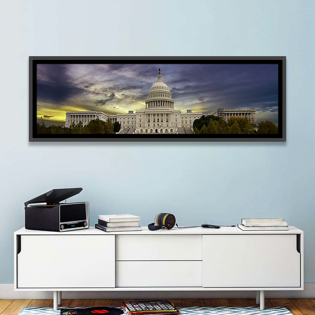 United States Capitol at Dusk Wall Art