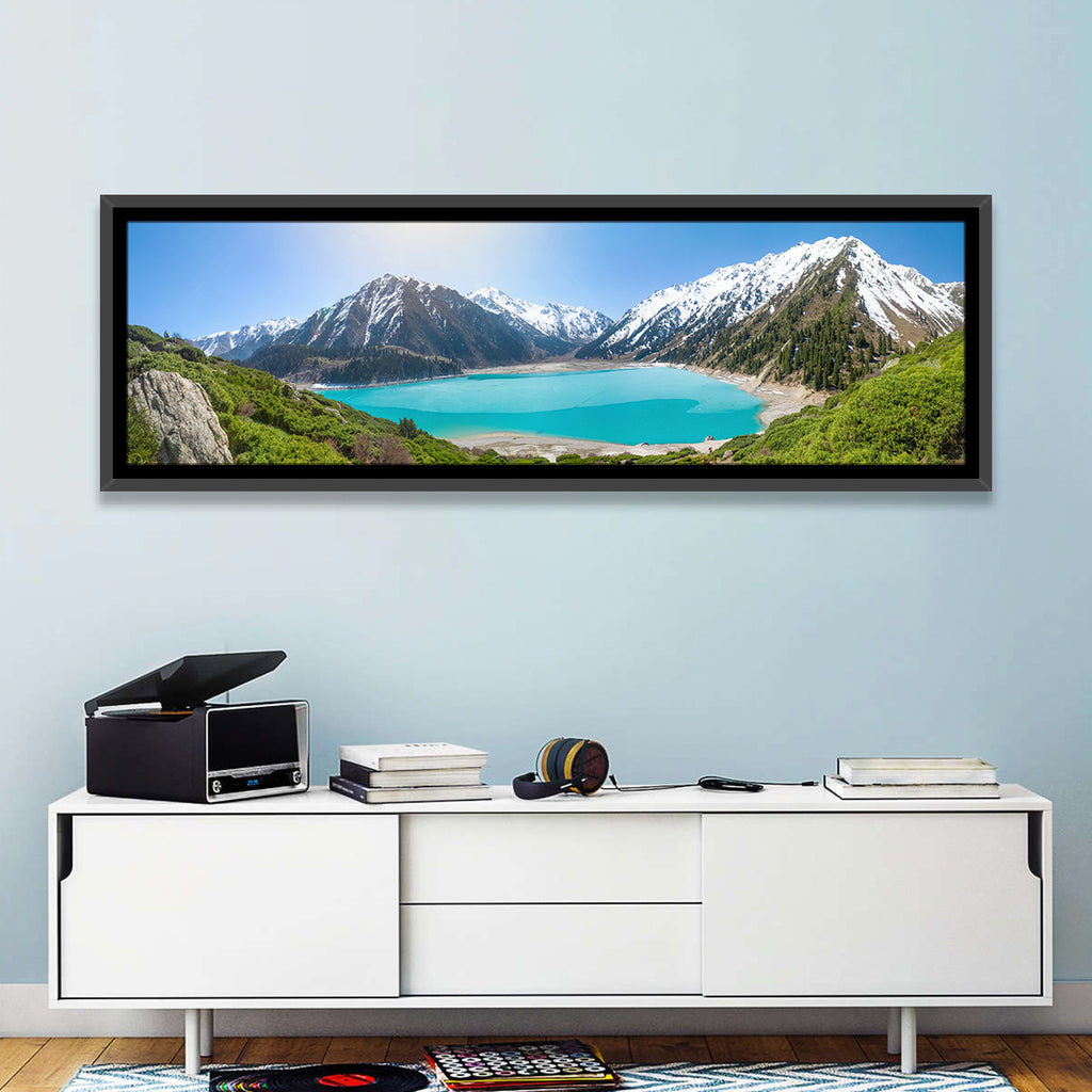 Big Almaty Lake Vista Wall Art