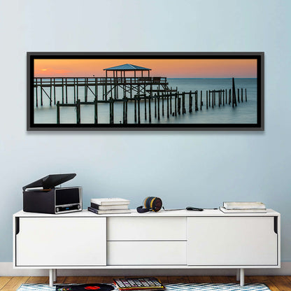 Fairhope Pier at Sunset Wall Art