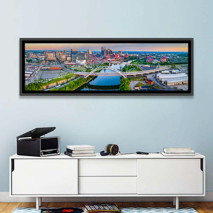 Nashville Skyline at Golden Hour Wall Art