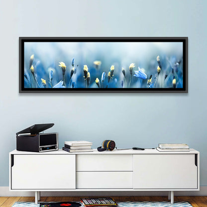 Blue Bellflowers and Yellow Buds Wall Art