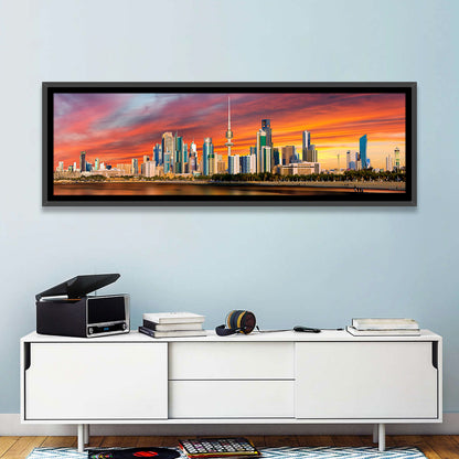Shuwaikh Port at Dusk Wall Art