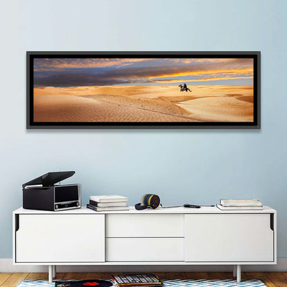 Sahara Camel Rider at Sunset Wall Art