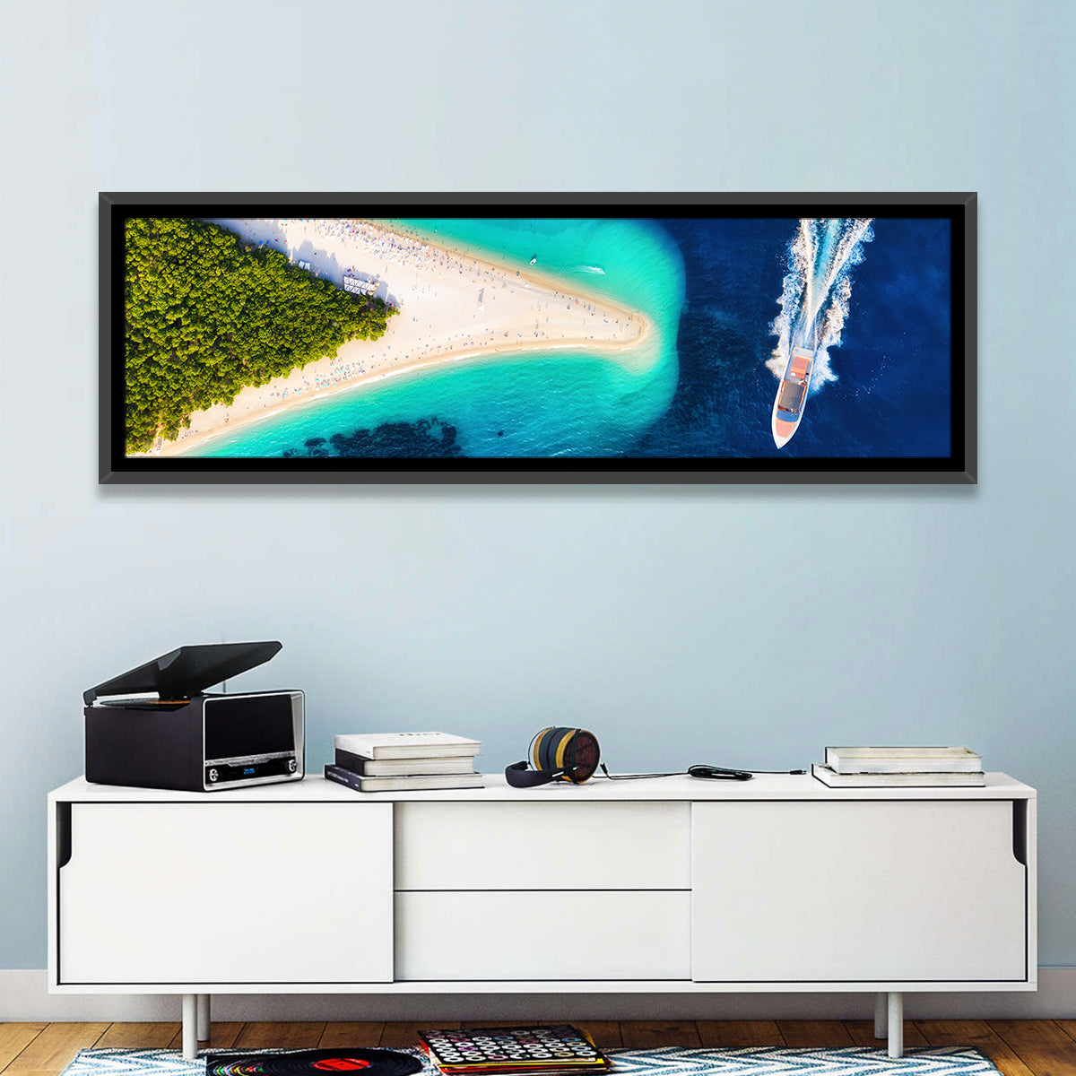 Zlatni Rat Beach Aerial, Bol Croatia Wall Art