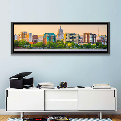 Madison Skyline at Lake Monona Wall Art