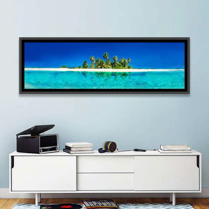 Tranquil Split-level Tropical Island Seascape Wall Art