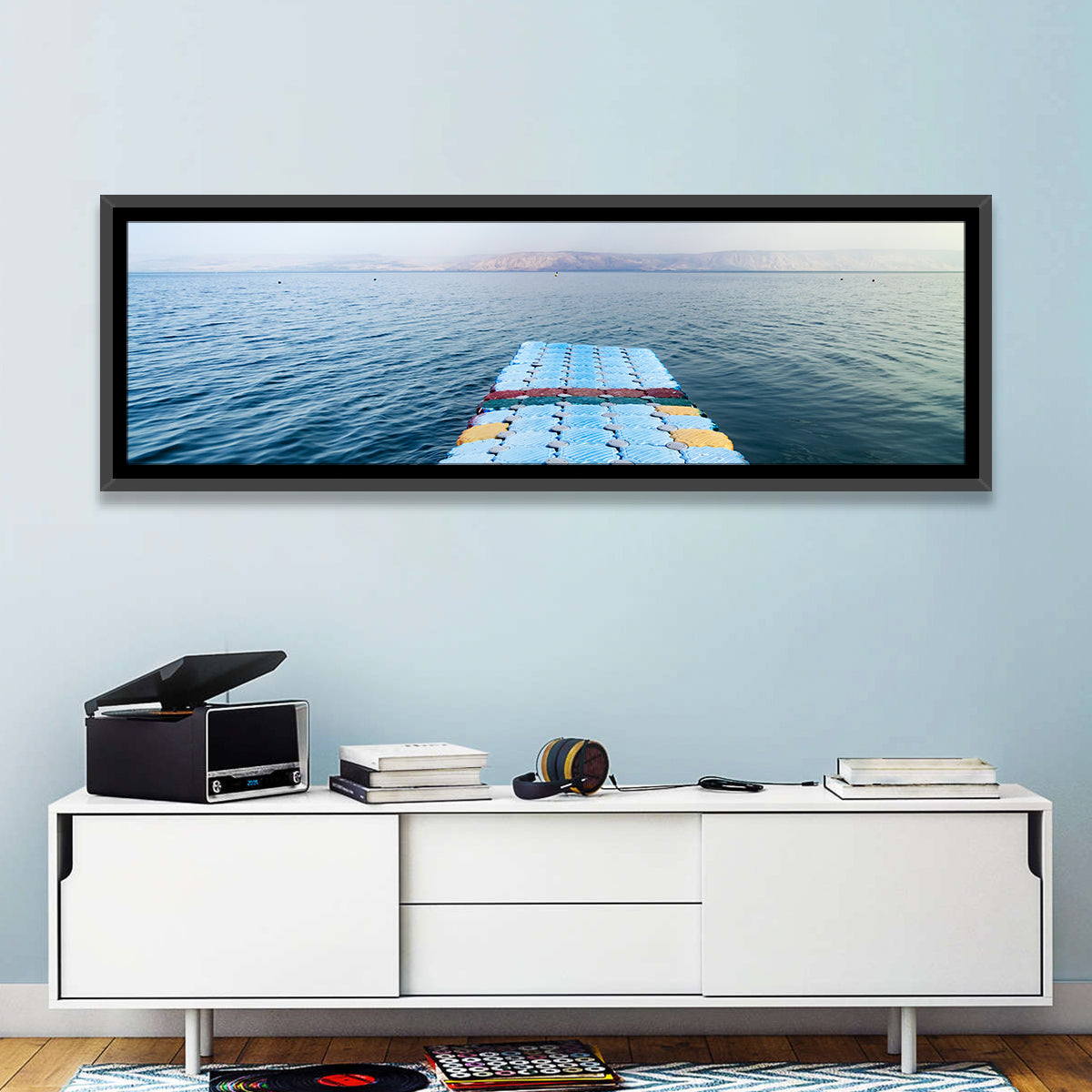 Galilee Floating Dock at Tiberias Wall Art