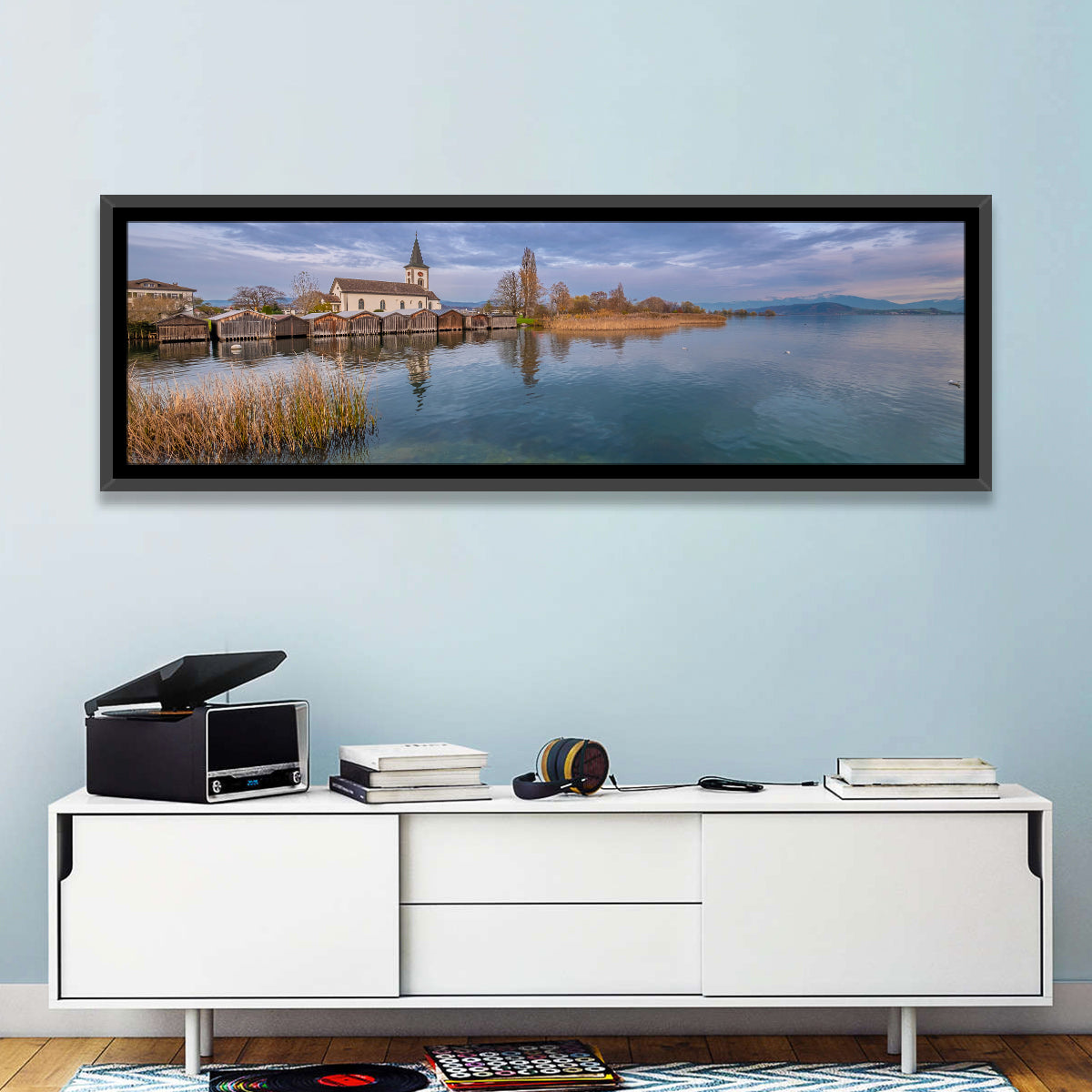 Busskirch Church on Lake Obersee Wall Art