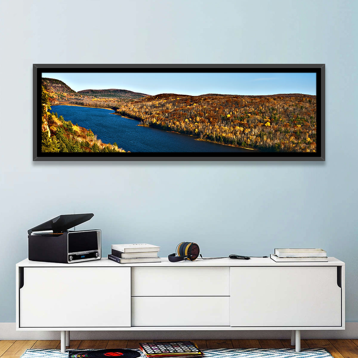 Lake of the Clouds Golden Hour Wall Art