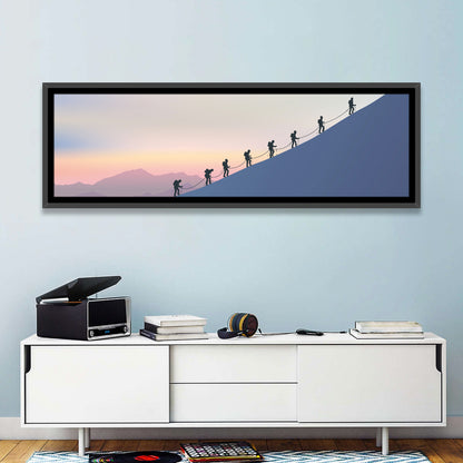 Eight Mountaineers at Dawn Wall Art
