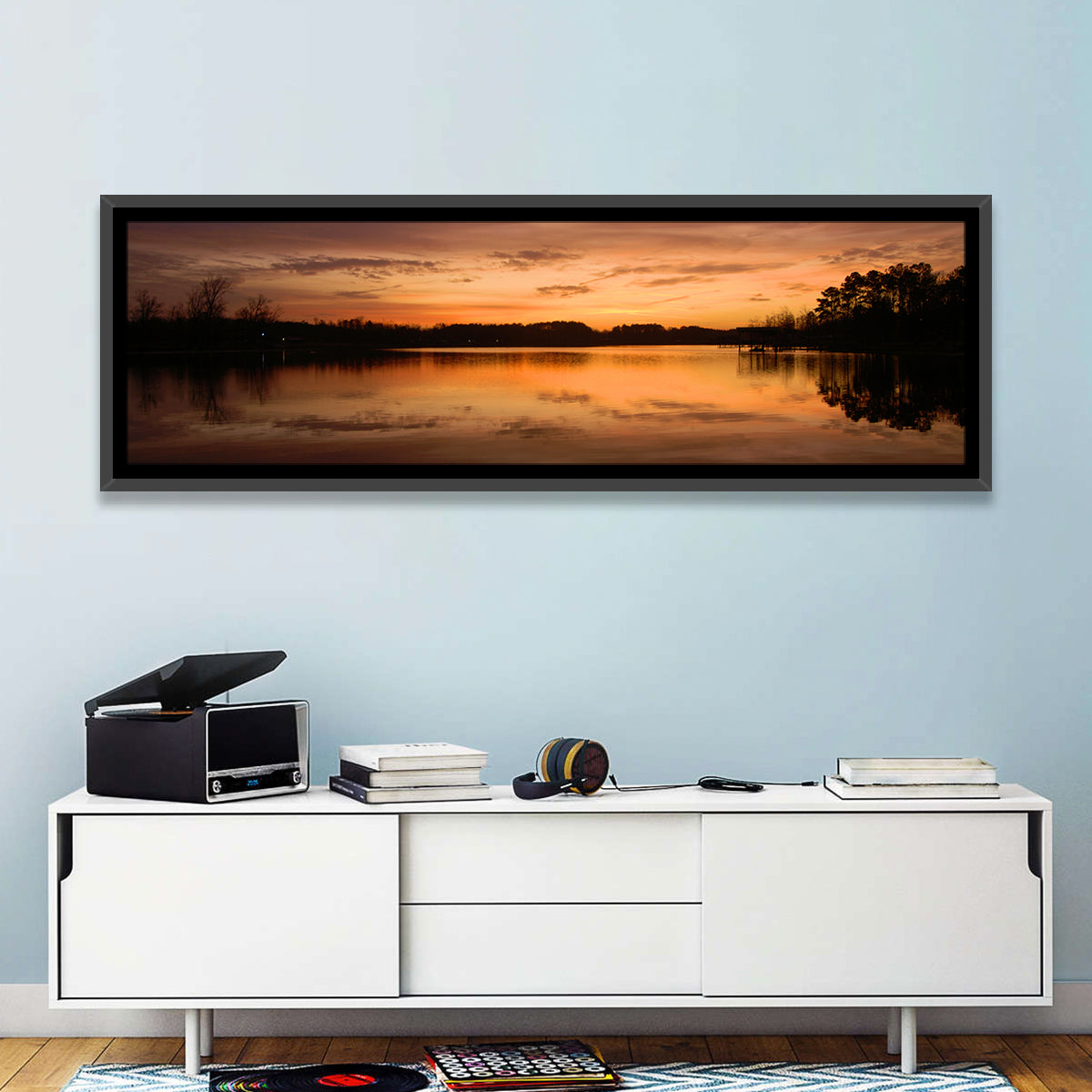 Lake Weiss Sunrise Reflection Wall Art