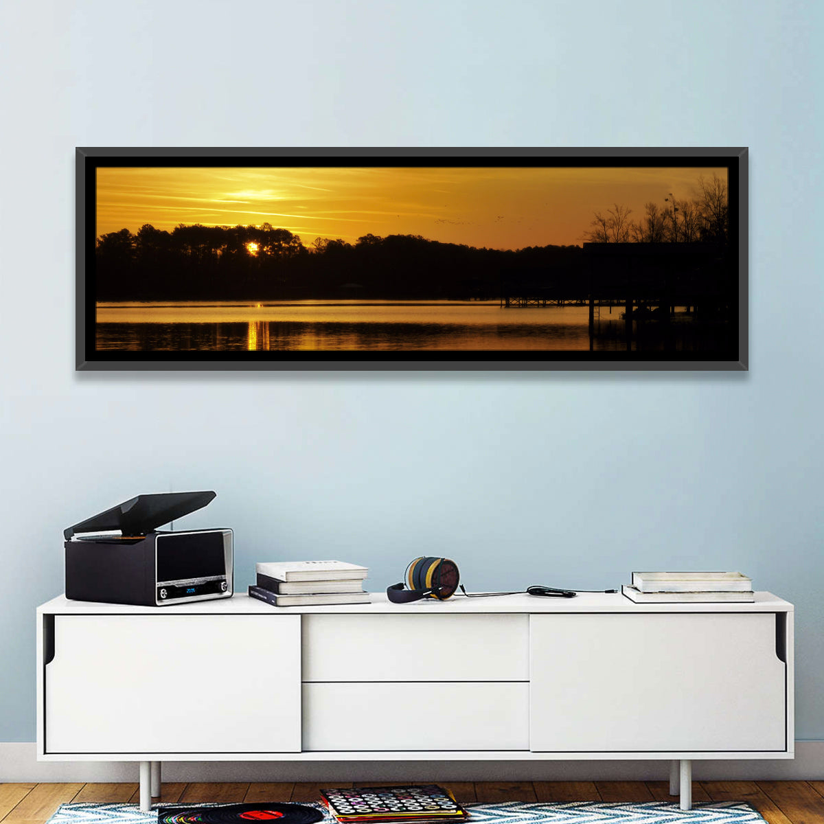 Lake Weiss Sunset Reflection Wall Art