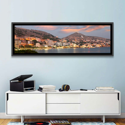 Sarandë Bay at Dusk Wall Art