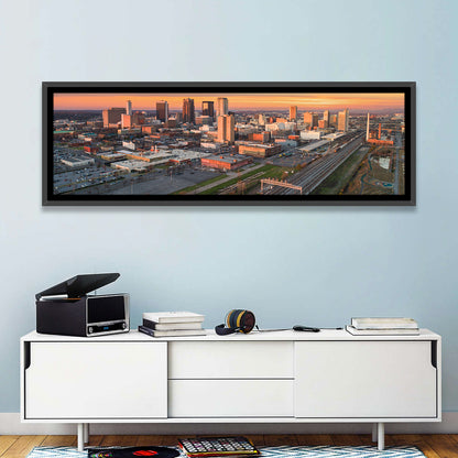 Birmingham Golden Hour Skyline Wall Art