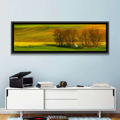 Moravian Wheat Fields with Chapel Wall Art
