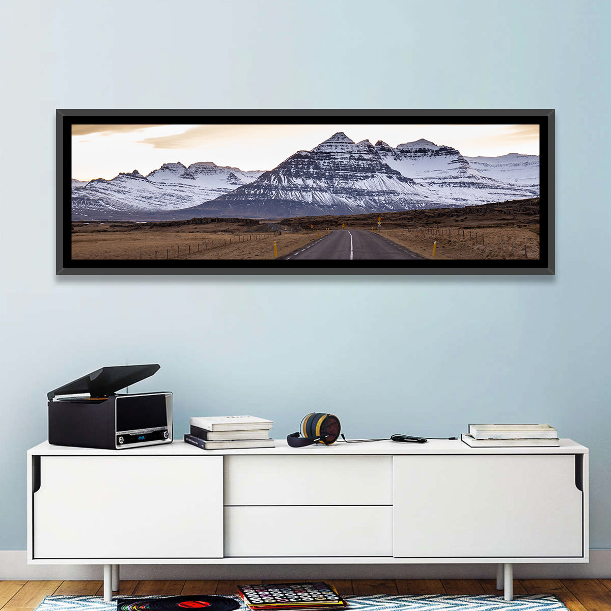 East Fjords Road at Dusk Wall Art