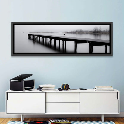 Wooden Lake Jetty Wall Art